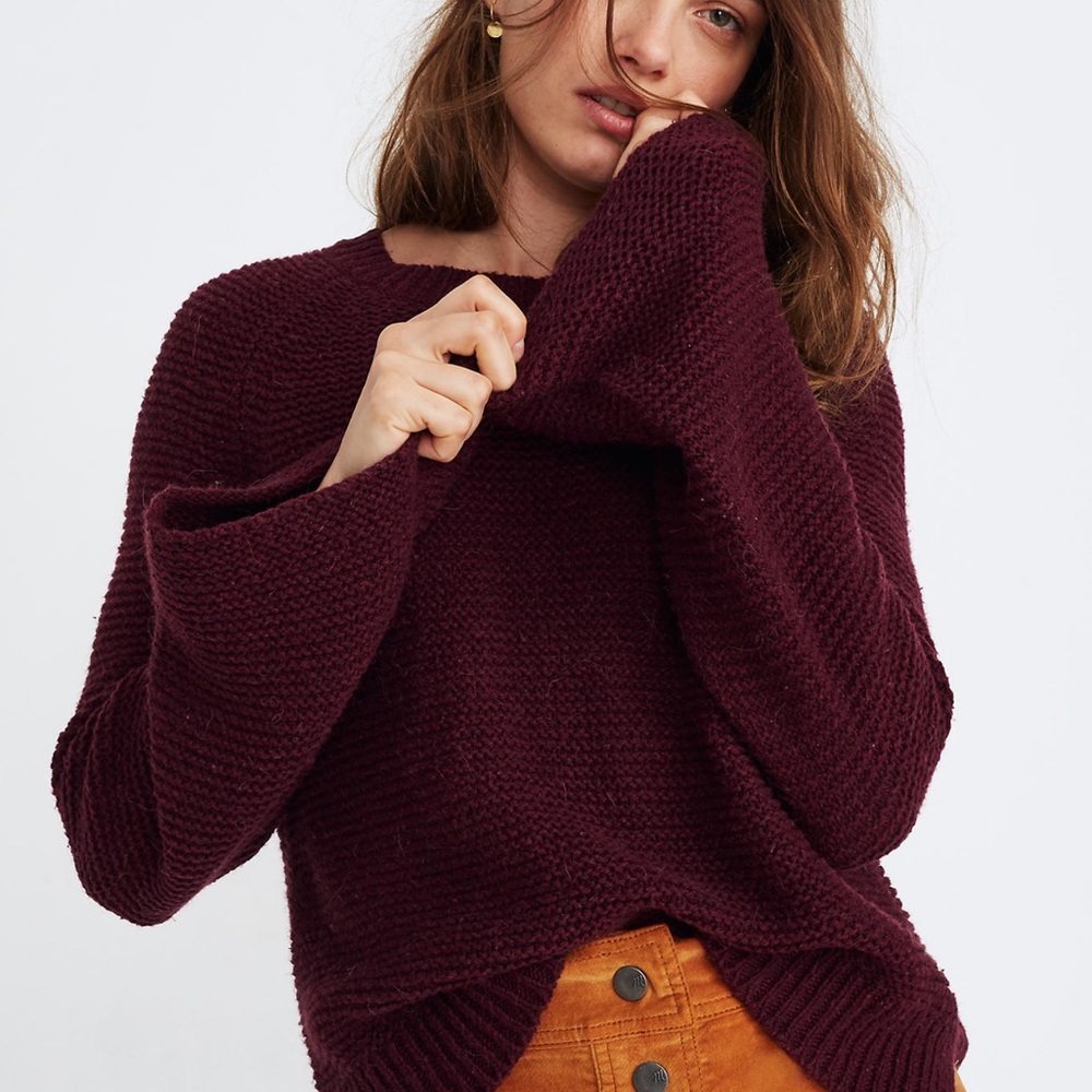 Madewell Flare Sleeve Sweater